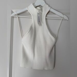 Glassons White Ribbed Tank